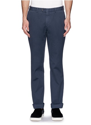 Main View - Click To Enlarge - HARDY AMIES - Cotton-twill chinos