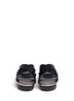 Figure View - Click To Enlarge - MARNI - Textured cross strap leather flatform sandals