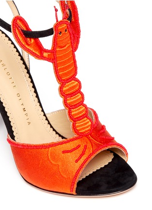 Detail View - Click To Enlarge - CHARLOTTE OLYMPIA - Elsa beaded lobster sandals