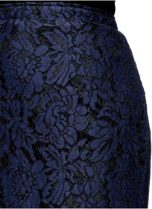 Detail View - Click To Enlarge - MSGM - Lace overlay gauze pencil skirt