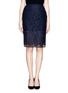 Main View - Click To Enlarge - MSGM - Lace overlay gauze pencil skirt