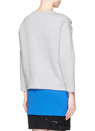 Back View - Click To Enlarge - MSGM - Sequin floral sweatshirt