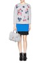 Figure View - Click To Enlarge - MSGM - Sequin floral sweatshirt