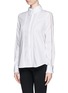 Front View - Click To Enlarge - PREEN BY THORNTON BREGAZZI - Lace trim crane shirt