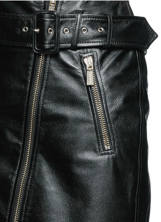 Detail View - Click To Enlarge - JASON WU - Leather biker pencil skirt