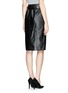 Back View - Click To Enlarge - JASON WU - Leather biker pencil skirt