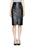 Main View - Click To Enlarge - JASON WU - Leather biker pencil skirt