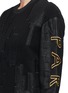Detail View - Click To Enlarge - KENZO - Jagged embroidery wool blend sweatshirt
