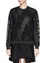 Main View - Click To Enlarge - KENZO - Jagged embroidery wool blend sweatshirt