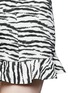 Detail View - Click To Enlarge - TOGA ARCHIVES - Zebra print twill flounce skirt