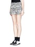 Front View - Click To Enlarge - TOGA ARCHIVES - Zebra print twill flounce skirt