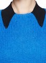 Detail View - Click To Enlarge - KENZO - Grenade collar detail colourblock sweater