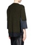 Back View - Click To Enlarge - NO.21 - Lace hem satin trim wool-alpaca sweater