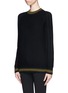 Front View - Click To Enlarge - JASON WU - Textured knit cashmere sweater