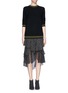 Figure View - Click To Enlarge - JASON WU - Textured knit cashmere sweater