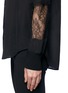 Detail View - Click To Enlarge - JASON WU - Lace sleeve silk shirt