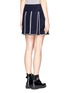 Back View - Click To Enlarge - KENZO - Cutout flap skirt
