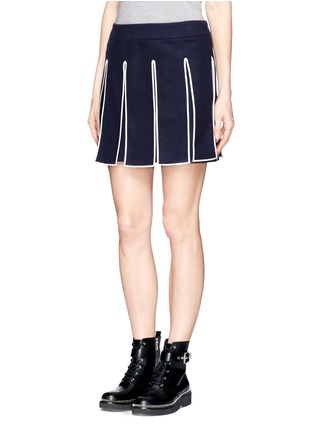 Front View - Click To Enlarge - KENZO - Cutout flap skirt