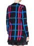 Back View - Click To Enlarge - KENZO - Plaid mohair cardigan