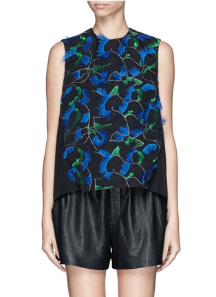 Main View - Click To Enlarge - KENZO - Floral embroidery blouse