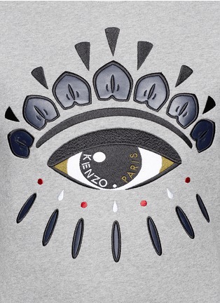 Detail View - Click To Enlarge - KENZO - Eye embroidered sweatshirt