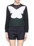 Main View - Click To Enlarge - NO.21 - Butterfly lace panel sweatshirt