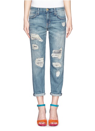 Main View - Click To Enlarge - CURRENT/ELLIOTT - The Boyfriend distressed jeans