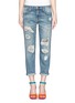 Main View - Click To Enlarge - CURRENT/ELLIOTT - The Boyfriend distressed jeans