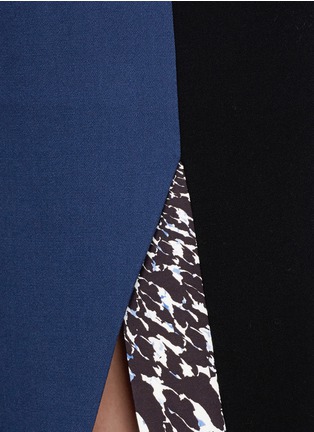 Detail View - Click To Enlarge - PETER PILOTTO - Kyra' colourblock wool skirt