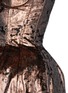 Detail View - Click To Enlarge - MAJE - 'Galega' lamé velvet bustier dress