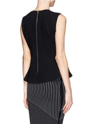Back View - Click To Enlarge - SANDRO - 'Earl' textured sleeveless peplum top
