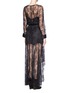 Back View - Click To Enlarge - MAJE - 'Gabriela' floral lace maxi dress