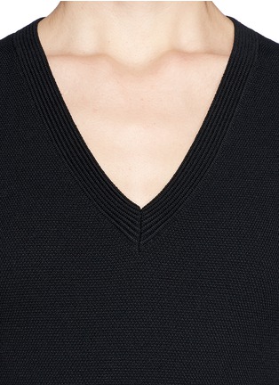 Detail View - Click To Enlarge - SANDRO - 'Rone' knit dress