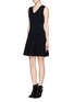 Figure View - Click To Enlarge - SANDRO - 'Rone' knit dress