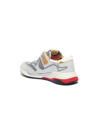  - GUCCI - 'Ultraspace' patchwork metallic leather sneakers