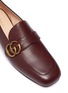 Detail View - Click To Enlarge - GUCCI - 'Flat Marmont' buckled leather moccasins