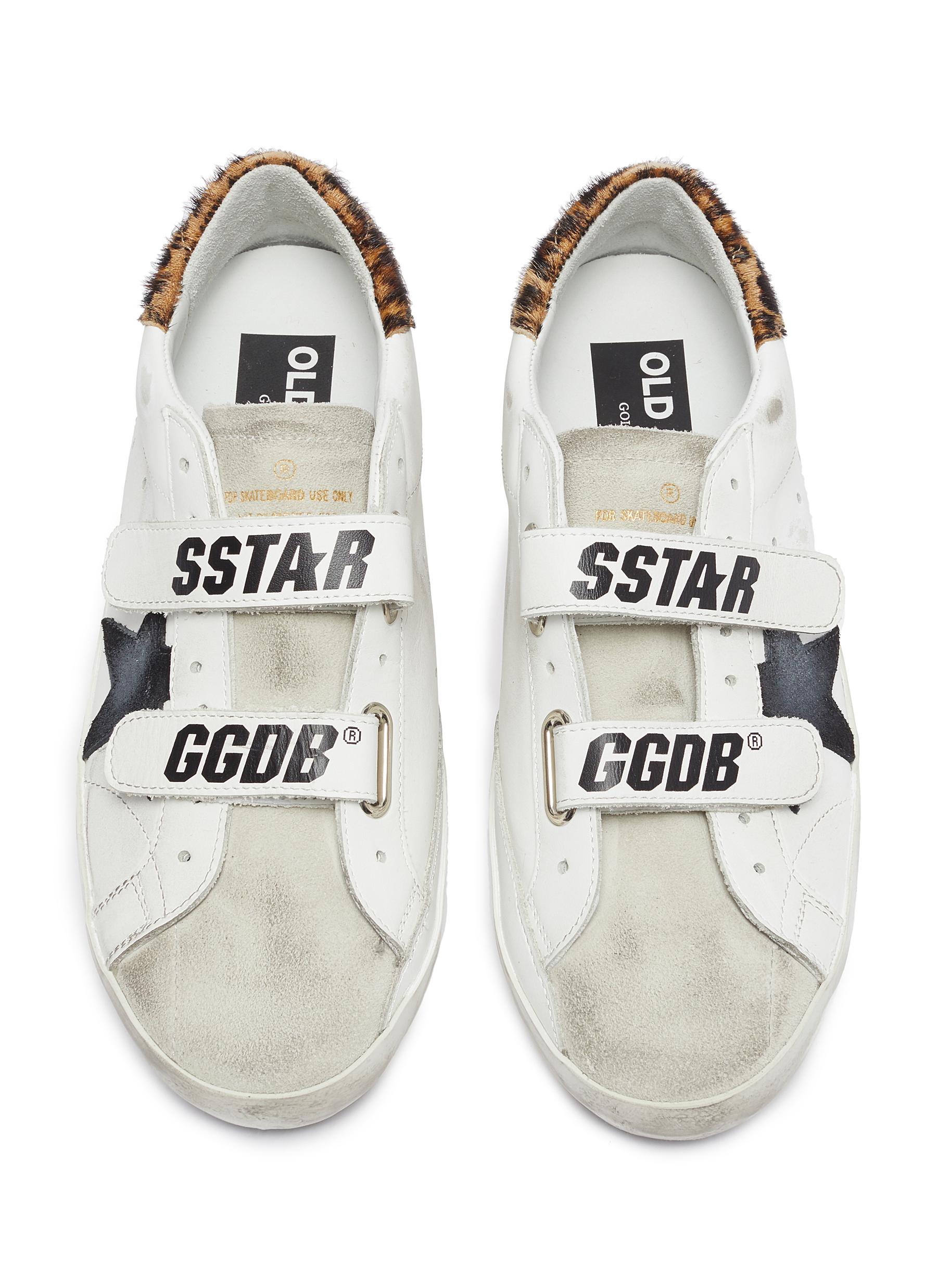 golden goose strap sneakers