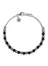 Detail View - Click To Enlarge - JOHN HARDY - 'Classic Chain' onyx bead silver bracelet