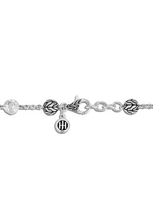 Detail View - Click To Enlarge - JOHN HARDY - ‘CLASSIC CHAIN’ SILVER BEADS HAMMERED DETAIL STERLING SILVER BRACELET