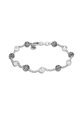 Main View - Click To Enlarge - JOHN HARDY - ‘CLASSIC CHAIN’ SILVER BEADS HAMMERED DETAIL STERLING SILVER BRACELET