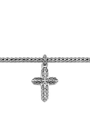 Detail View - Click To Enlarge - JOHN HARDY - 'Classic Chain' cross charm silver bracelet