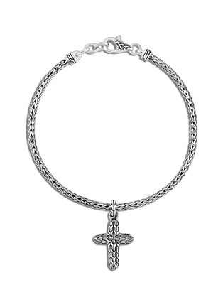 Main View - Click To Enlarge - JOHN HARDY - 'Classic Chain' cross charm silver bracelet