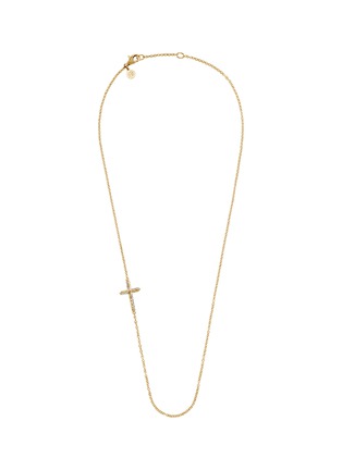 Main View - Click To Enlarge - JOHN HARDY - Classic Chain' Diamond Cross 18K Yellow Gold Necklace