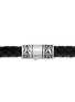  - JOHN HARDY - Legends Naga' sterling silver braided leather bracelet