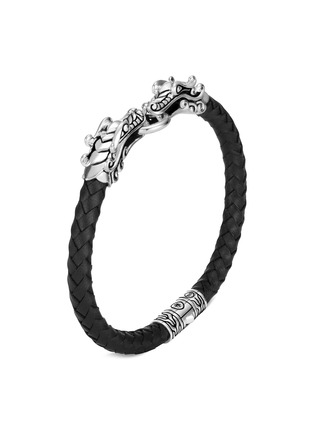 Main View - Click To Enlarge - JOHN HARDY - Legends Naga' sterling silver braided leather bracelet