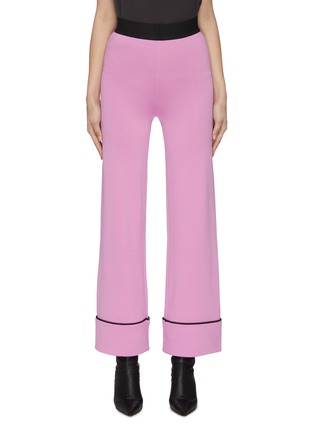 Main View - Click To Enlarge - PH5 - 'Clover' wide leg contrast seam pants