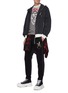 Figure View - Click To Enlarge - ALEXANDER MCQUEEN - Dragon embroidered jogging pants