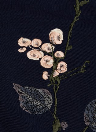  - ALEXANDER MCQUEEN - Floral embroidered zip track top