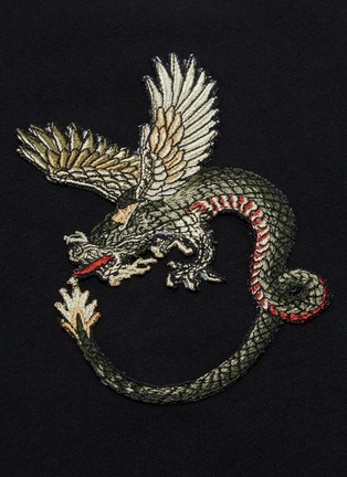  - ALEXANDER MCQUEEN - Dragon patch embellished T-shirt