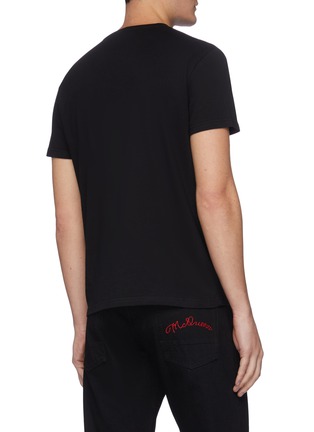 Back View - Click To Enlarge - ALEXANDER MCQUEEN - Dragon patch embellished T-shirt